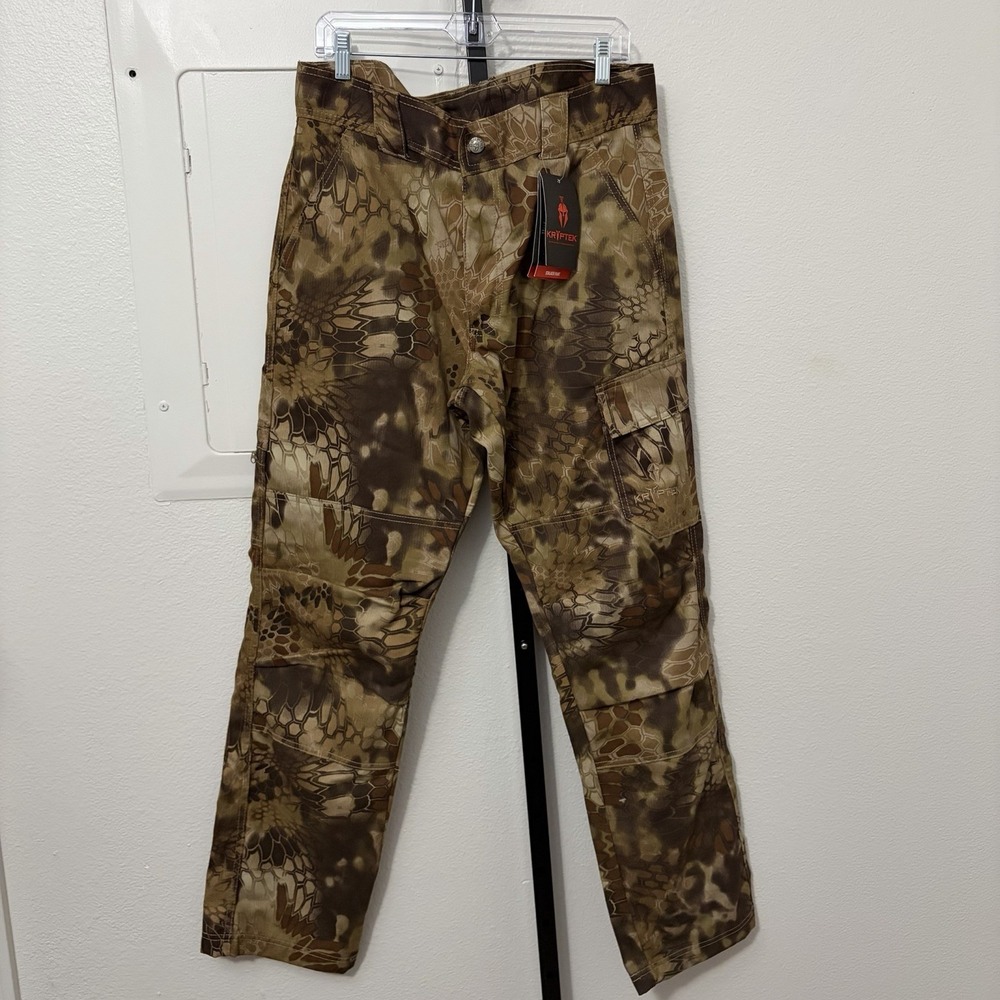 Kryptek Stalker Pants Mens L Outdoor Camoflauge Hunting Durable Rugged